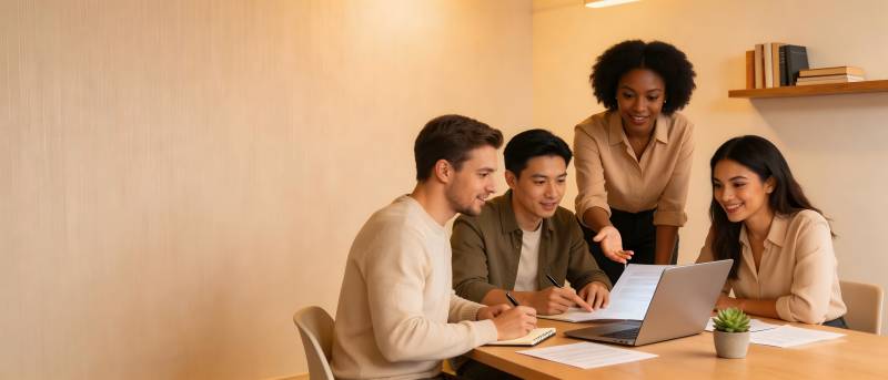 团队协作 共议方案图片