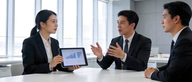 商务会议讨论数据图表图片