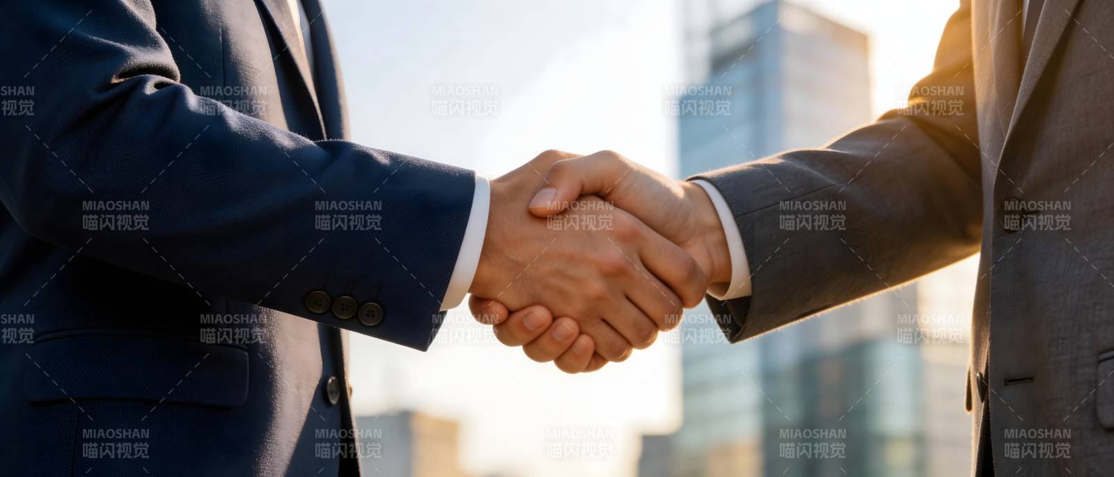 商务握手 合作达成图片