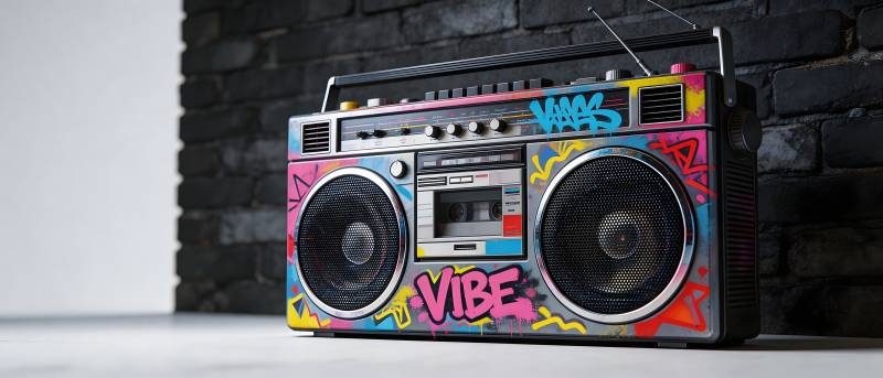 涂鸦 boombox 复古潮音图片