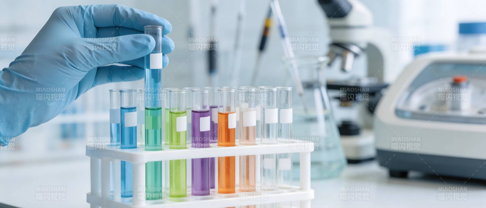 实验室试管检测中图片
