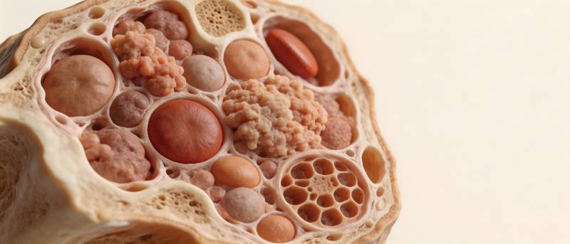 骨髓腔结构特写图图片