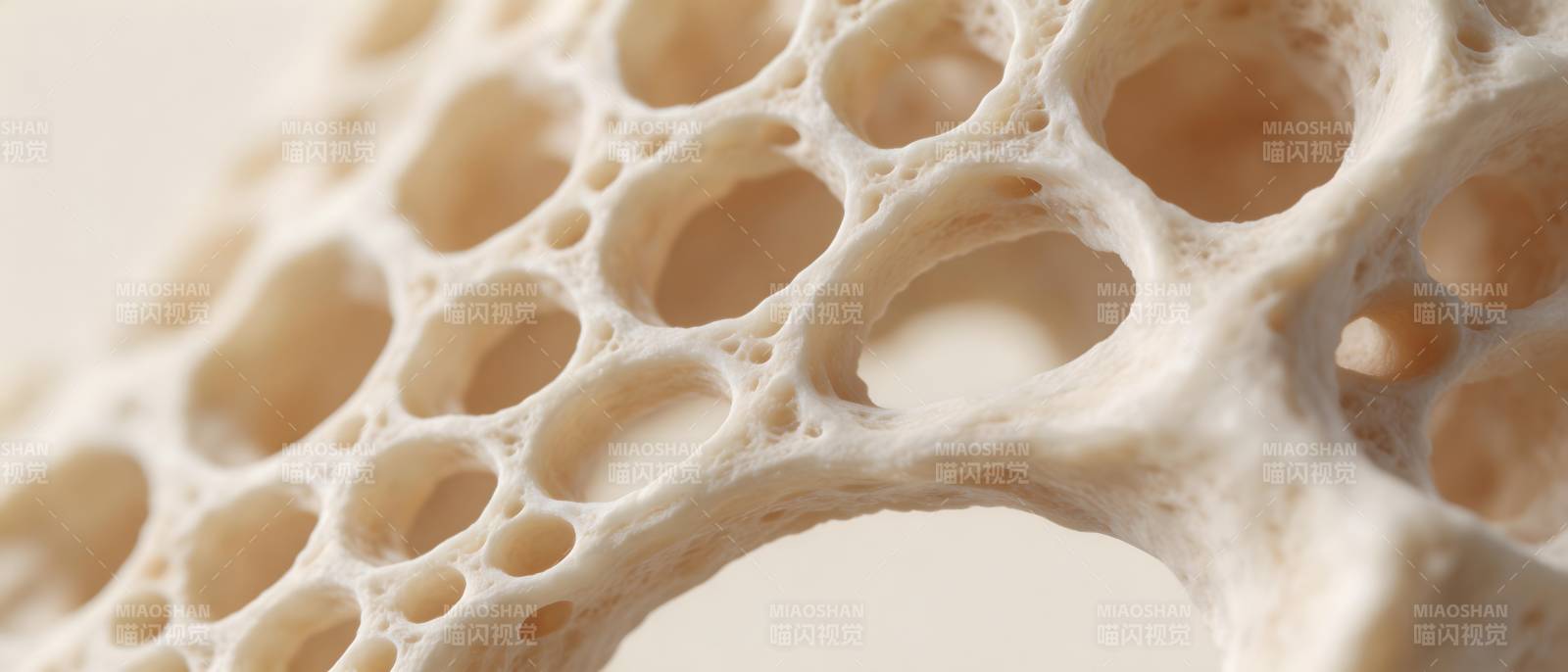 骨小梁结构特写图片
