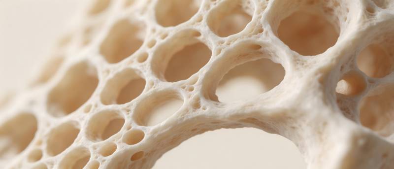 骨小梁结构特写图片