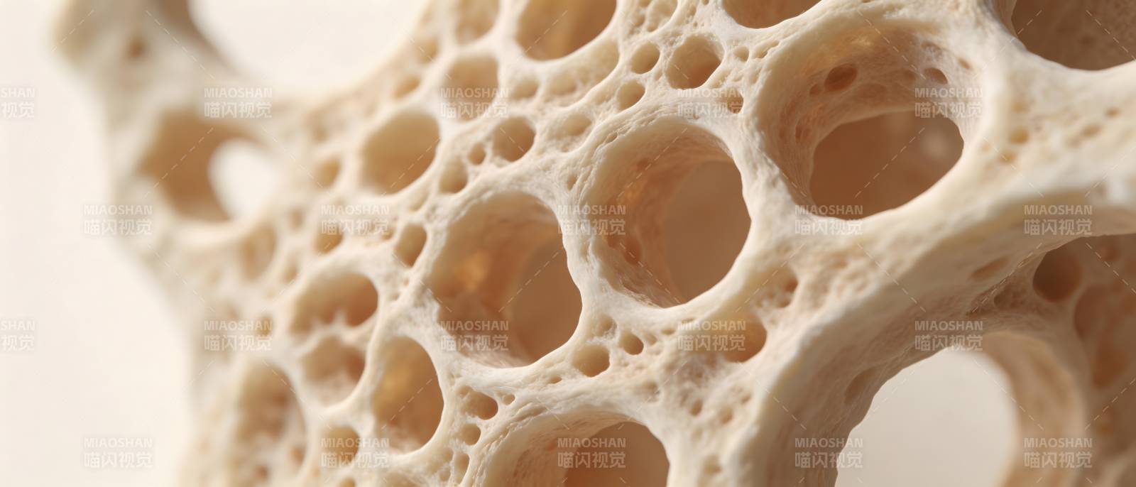 蜂窝状多孔结构特写图片