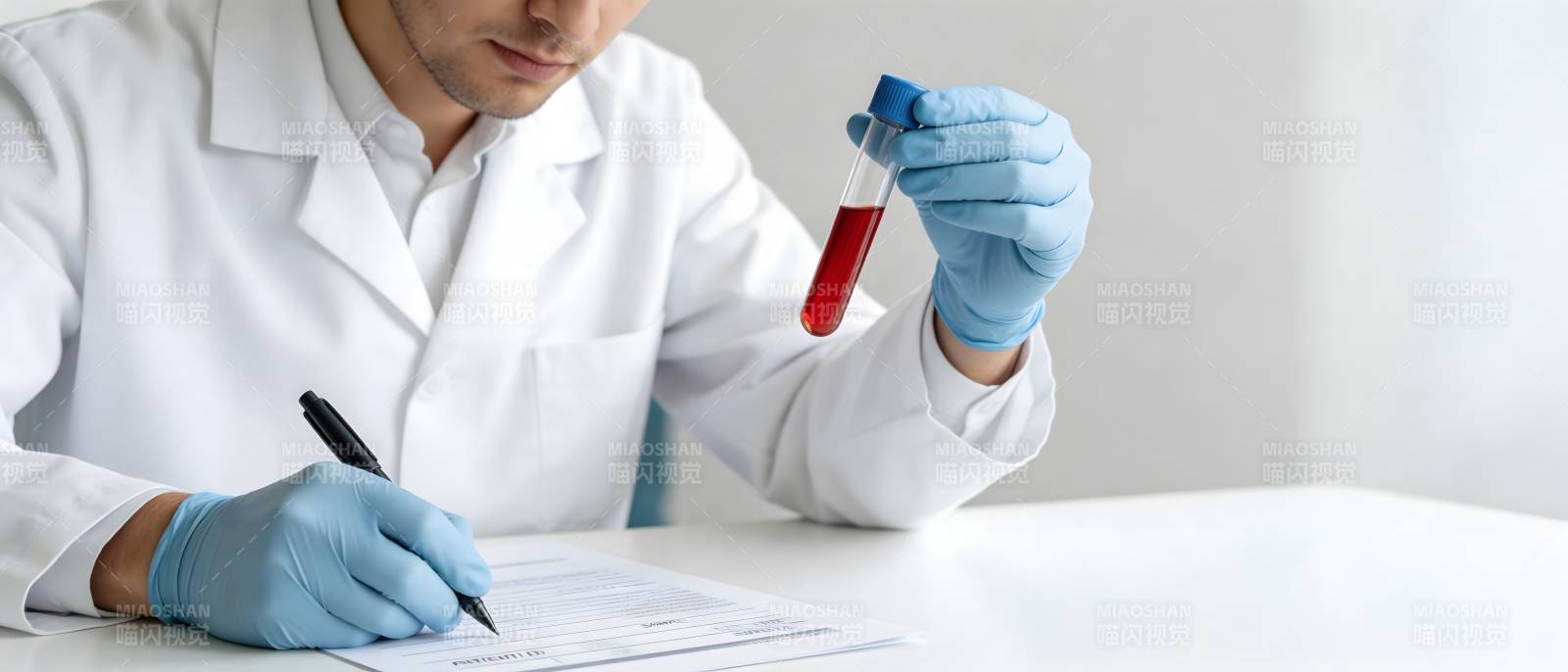 医生验血记录结果图片