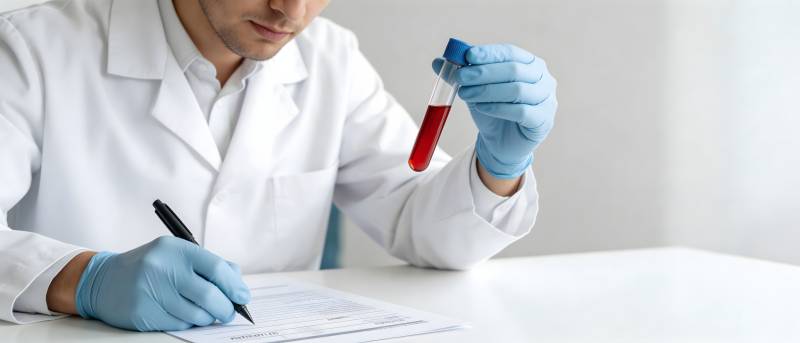 医生验血记录结果图片