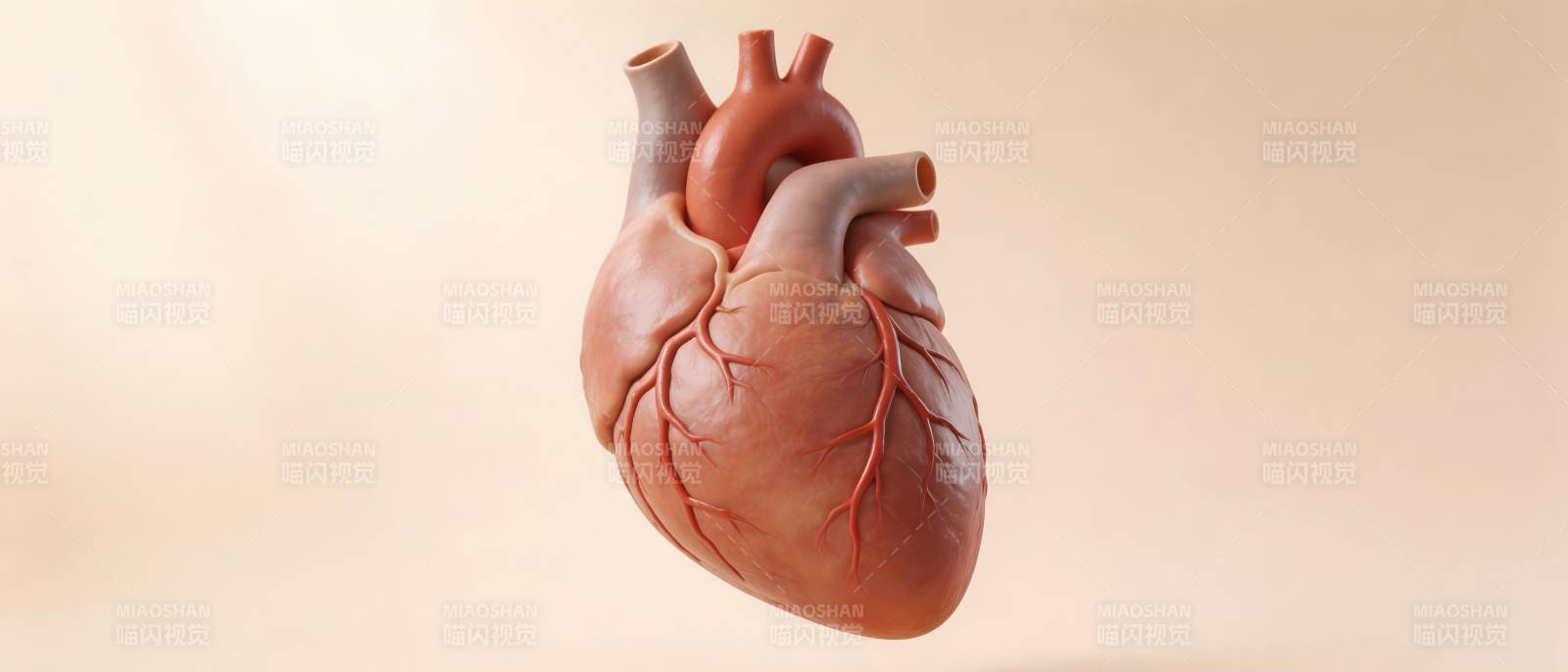 人体心脏D模型图图片