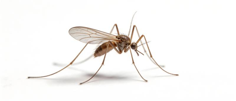 蚊子特写 白色背景图片