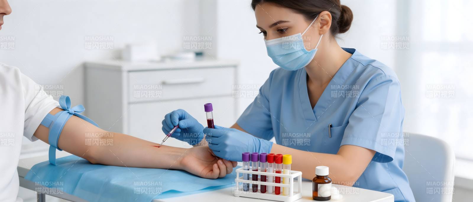 护士抽血 专业又温柔图片