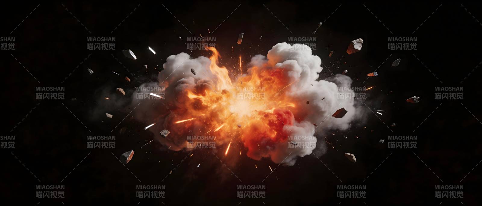 爆炸瞬间 火光四溅图片