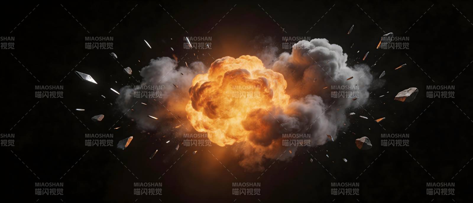 爆炸瞬间 火光冲天图片