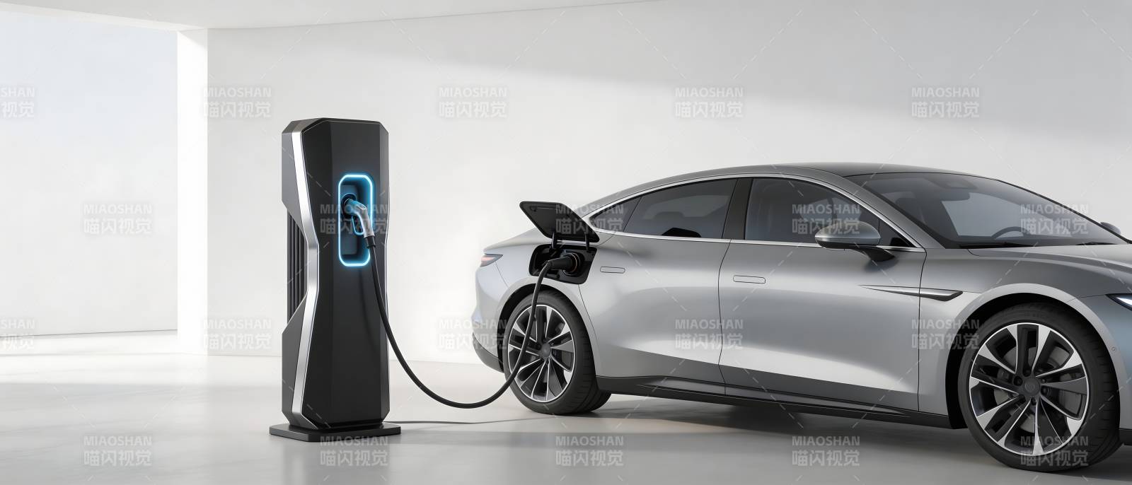 电动车充电中图片