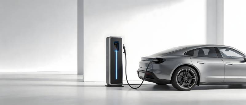 银车充电中 极简空间静享科技图片