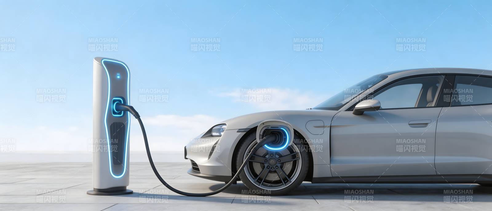 电动车充电中 未来已来图片