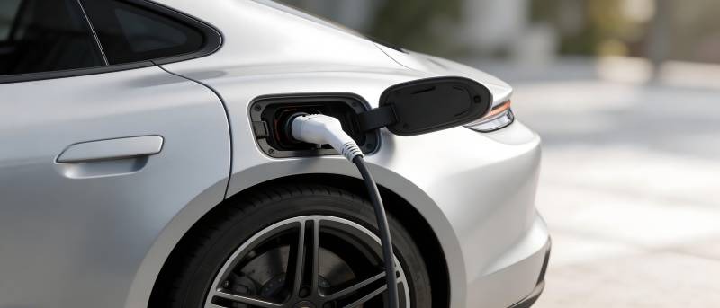 银车充电中 现代出行新方式图片