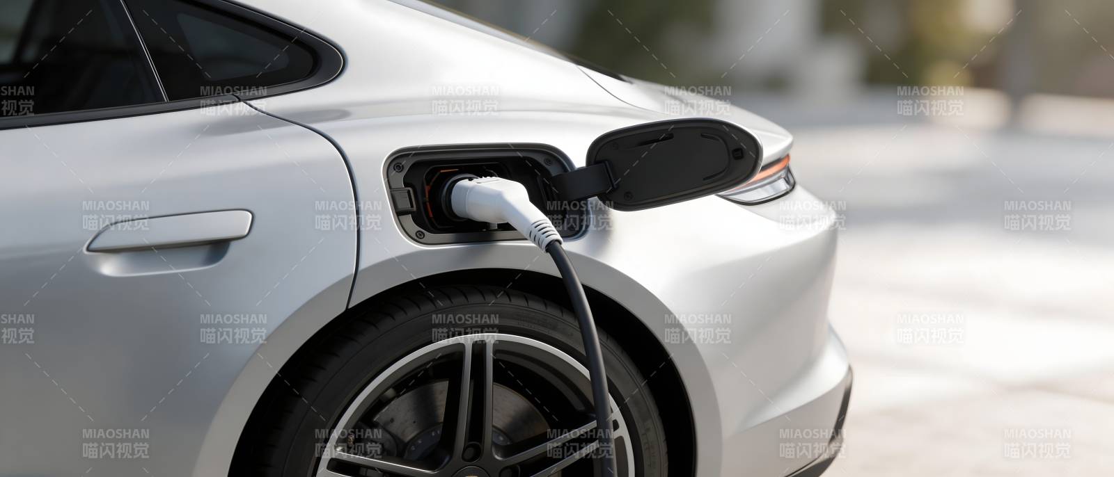 银车充电中 现代出行新方式图片