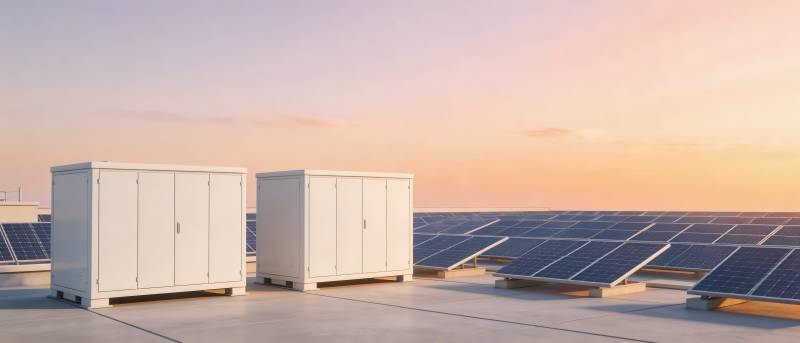 屋顶光伏配储能柜图片