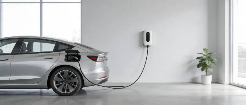 银车充电中 室内简约风图片