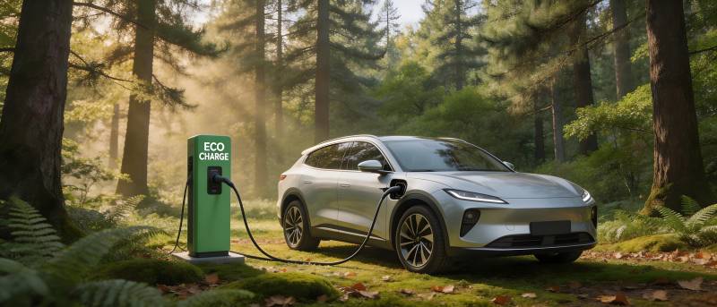 森林充电 绿色出行新选择图片