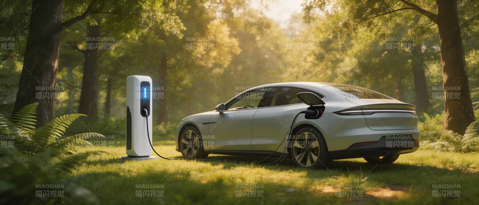 林间充电 绿色出行新体验图片