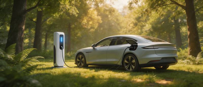 林间充电 绿色出行新体验图片