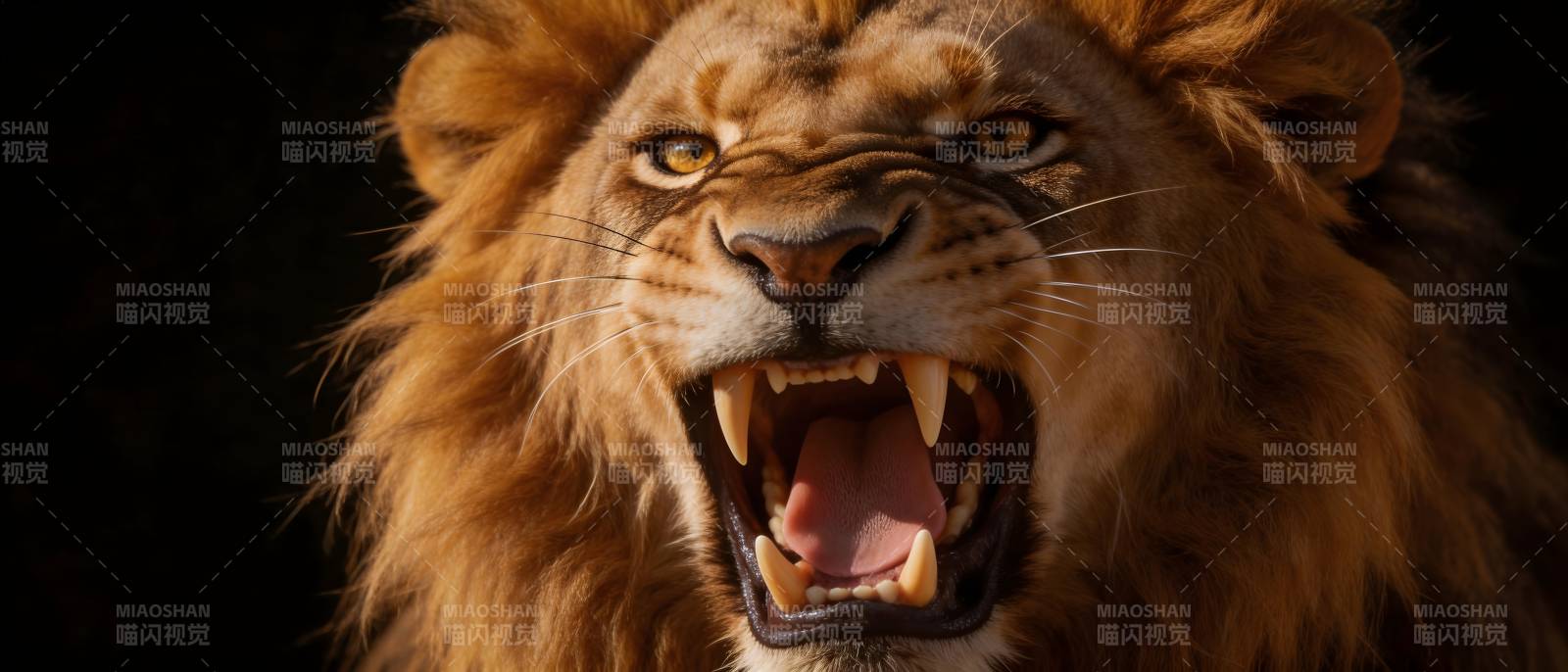 雄狮怒吼 王者之威图片