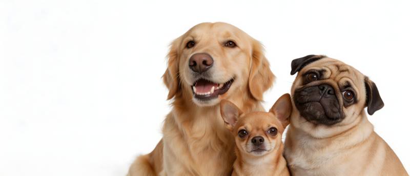 三狗同框 萌态十足图片