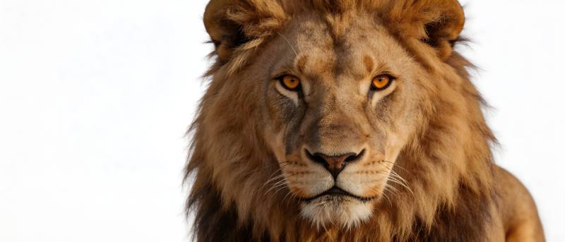 雄狮凝视 王者风范图片