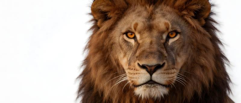 雄狮凝视 王者之风图片