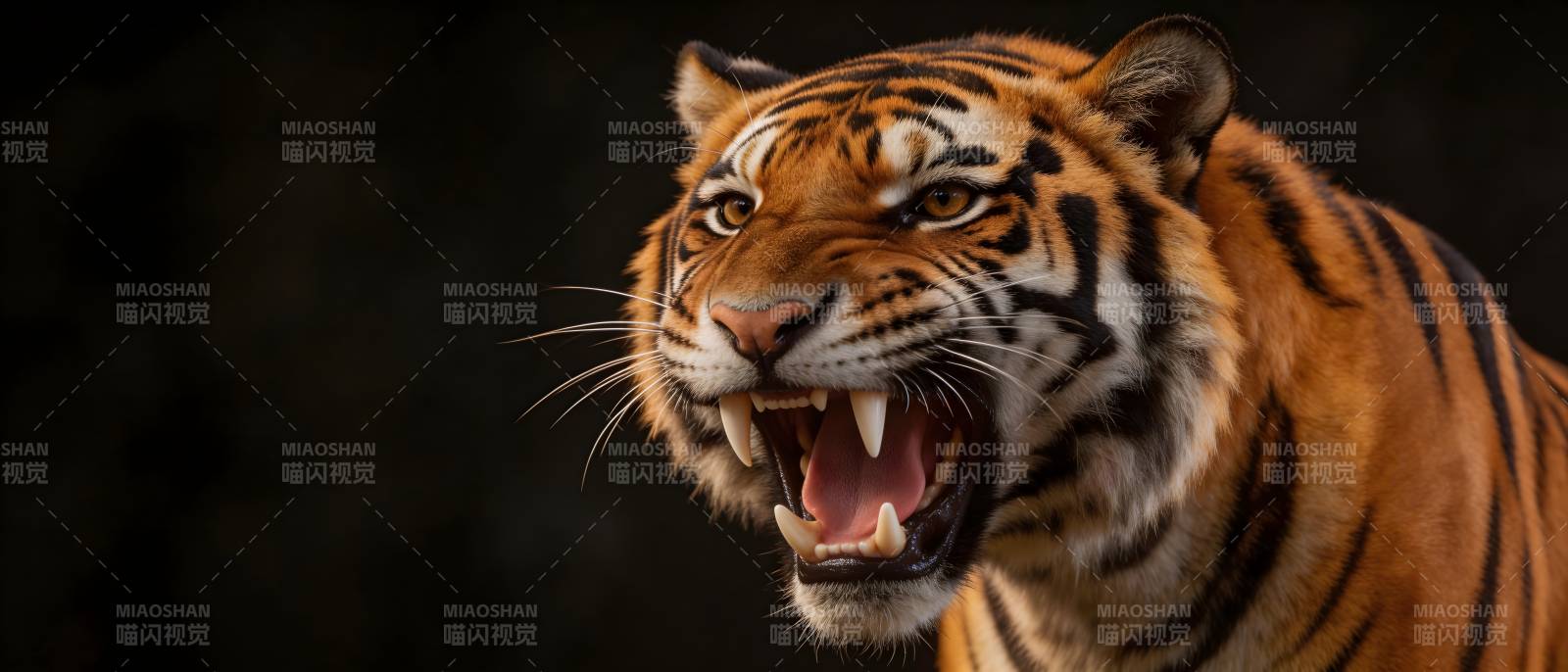 猛虎咆哮 威震山林图片