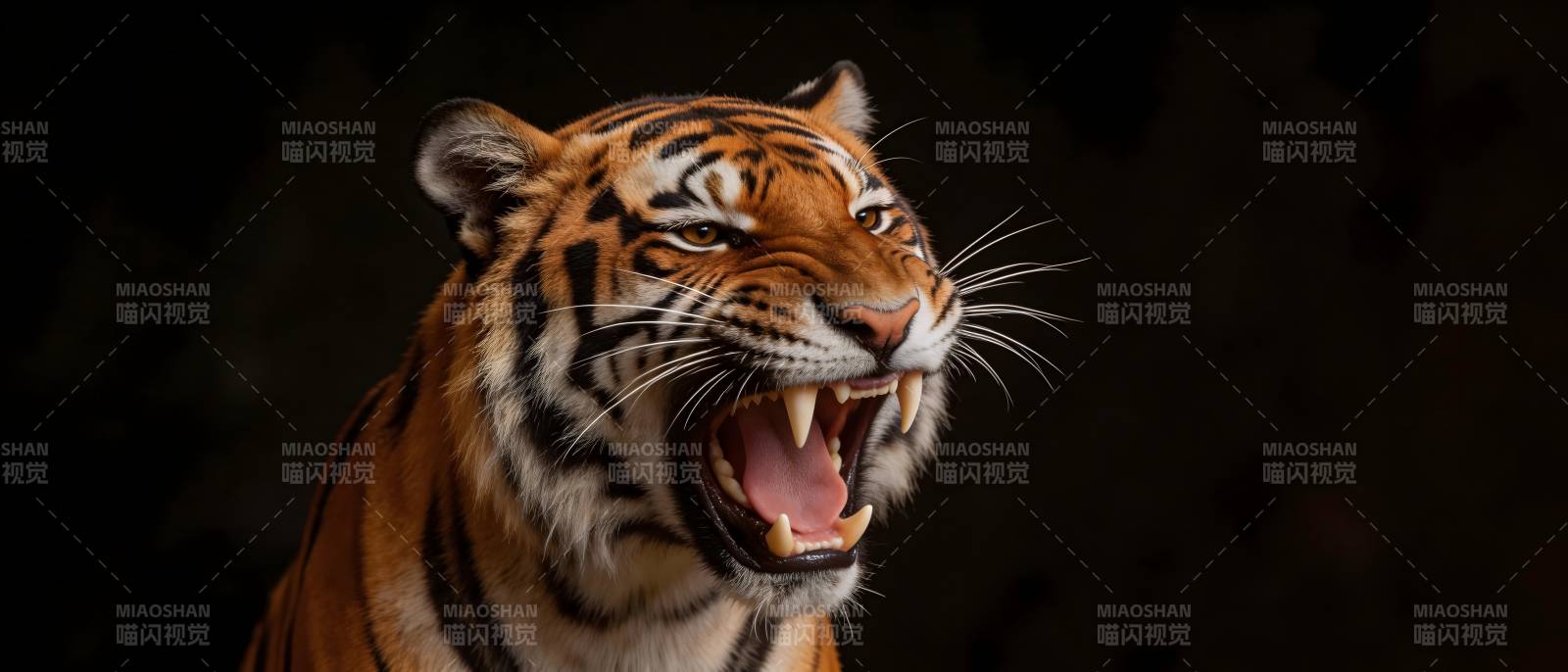 猛虎怒吼 威震山林图片