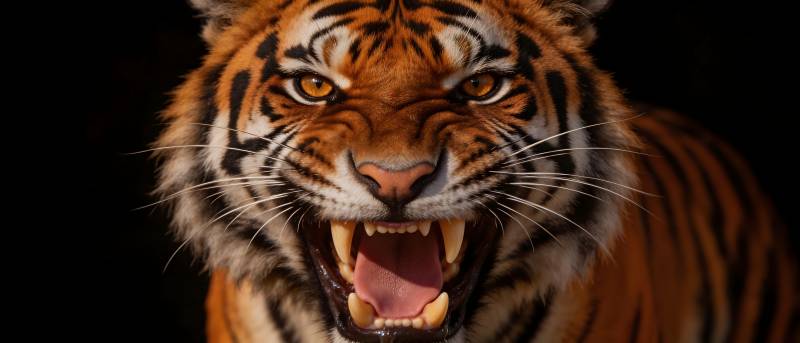 猛虎怒吼 威慑四方图片