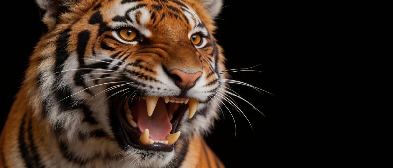 猛虎咆哮 震慑四方图片