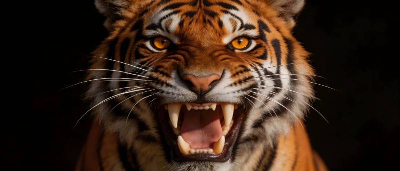 猛虎怒吼 威震四方图片