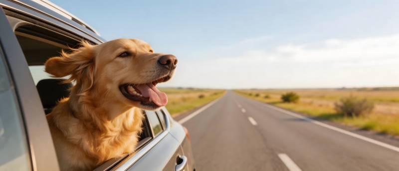 狗狗兜风 快乐无限图片