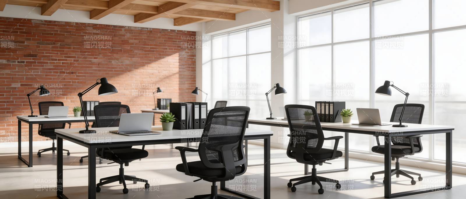 现代办公空间 明亮高效图片