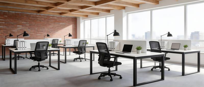 现代简约开放式办公空间图片