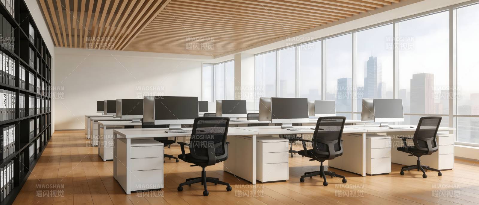 现代办公空间 明亮高效图片