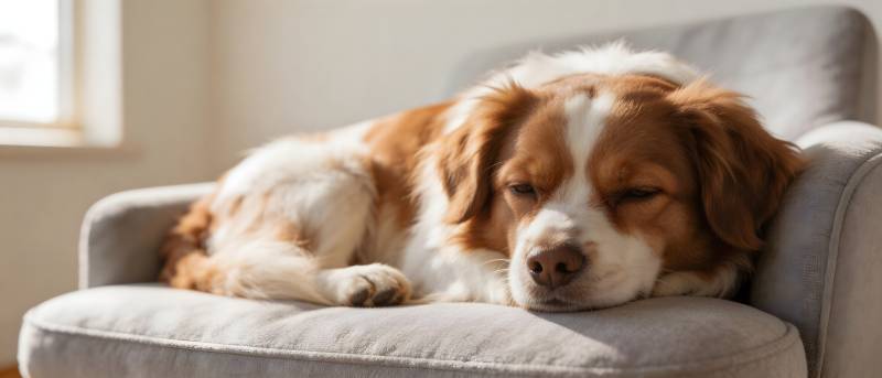 狗狗沙发上熟睡图片