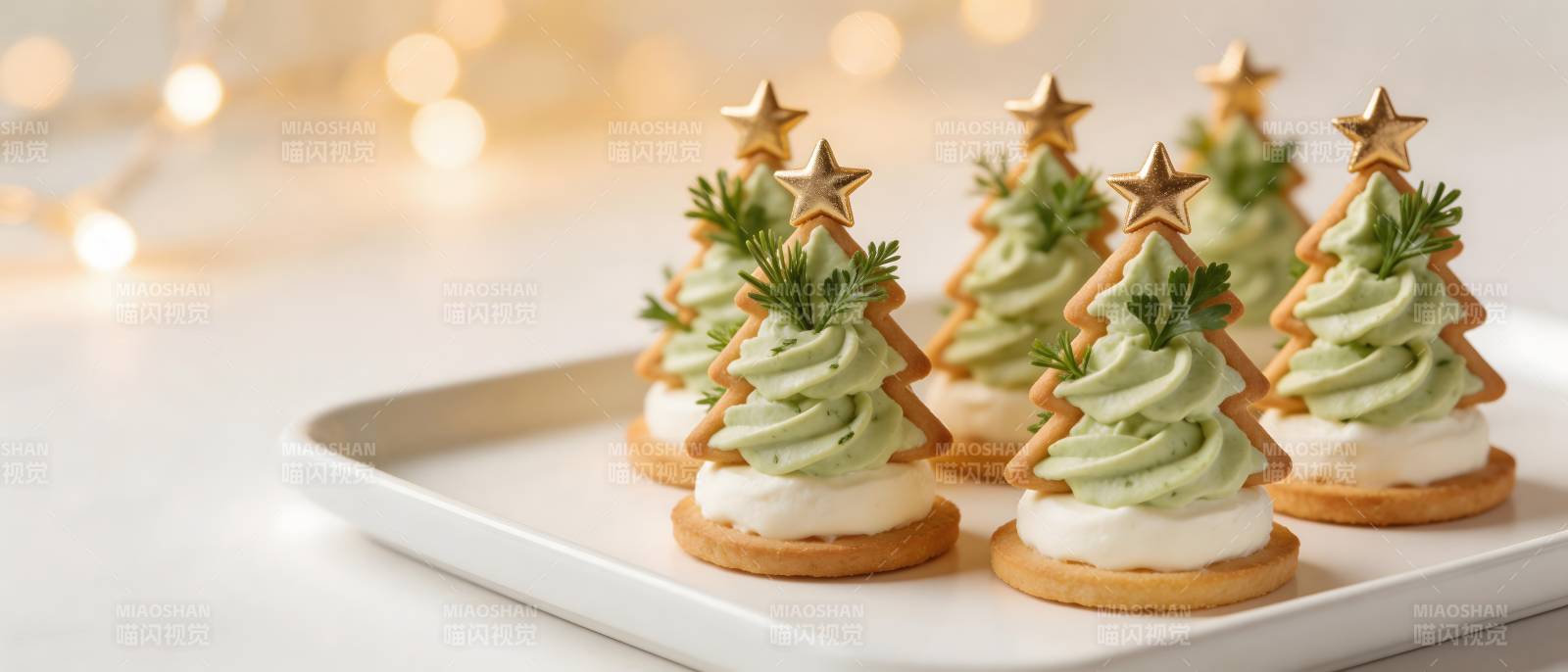圣诞树饼干甜点图片