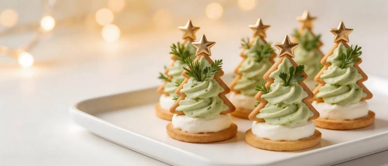圣诞树饼干甜点图片