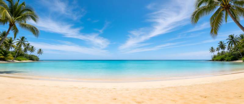 椰林碧海 热带天堂图片