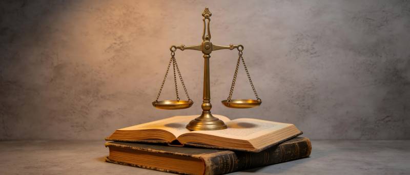 天平压书 正义之基图片