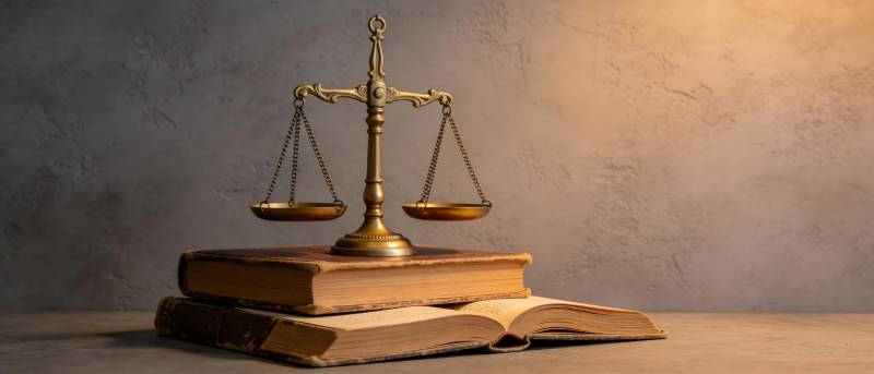 天平置书 法典为基图片