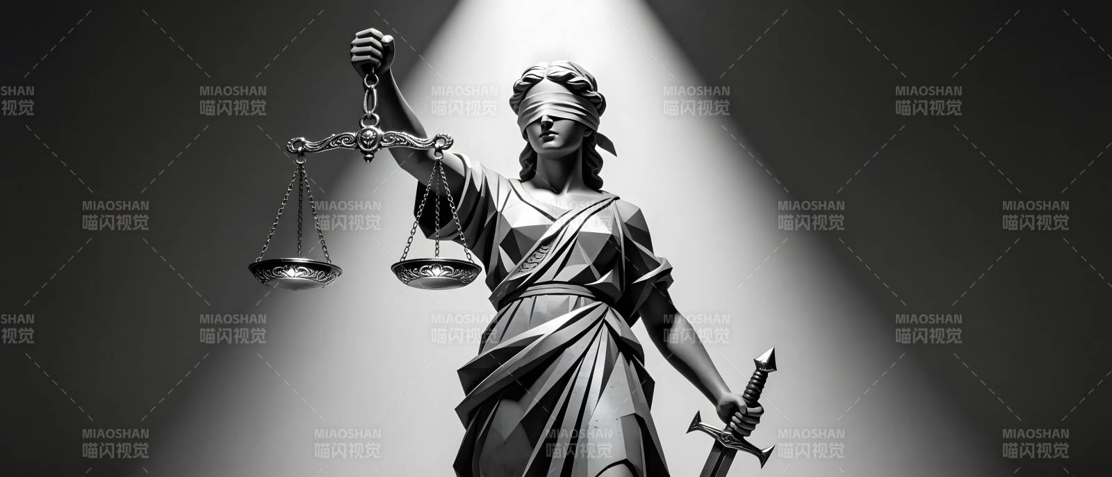 正义女神持天平与剑图片