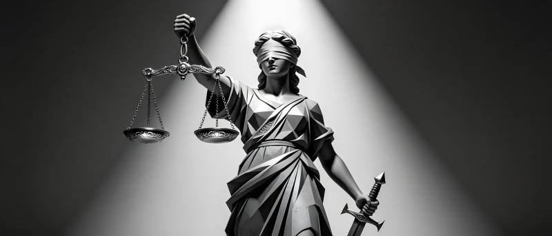 正义女神持天平与剑图片
