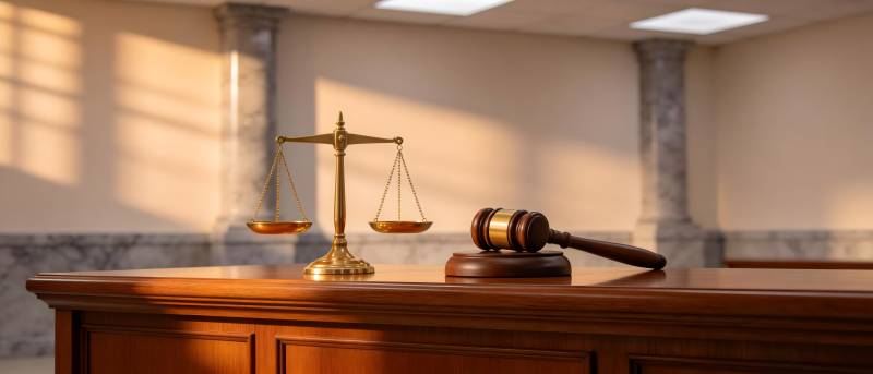 法槌与天平 正义的象征图片