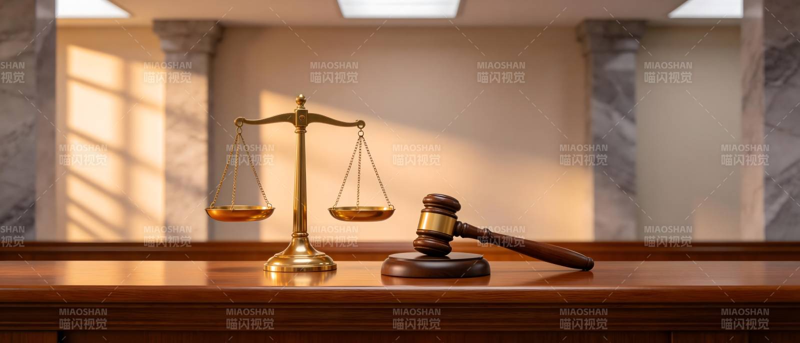 法槌与天平 正义的象征图片