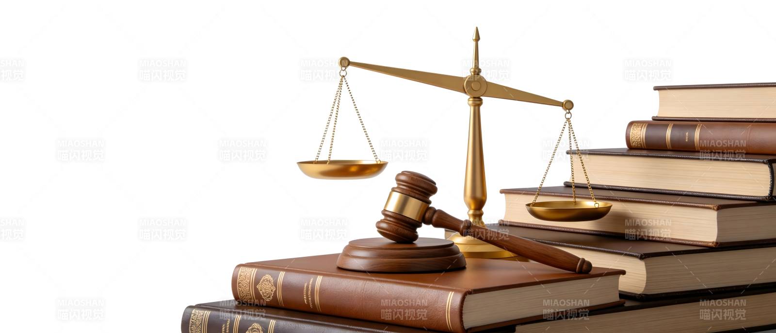 法槌天平书堆 正义象征图片